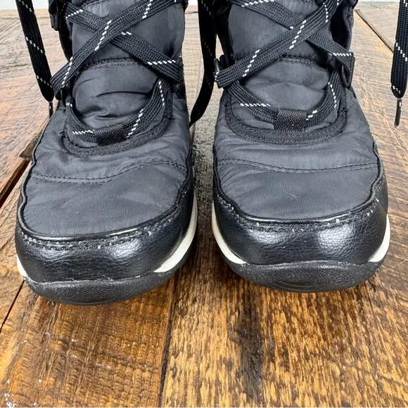 Sorel Whitney Women’s Waterproof Black Winter Boots Faux Fur Lined Size 8 - Picture 7 of 12